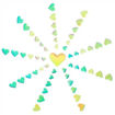 Picture of CRAFTY BITZ ADHESIVE GEMS SHIMMER HEARTS 54 PIECES